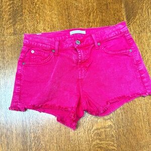7 For All Mankind Denim Shorts --Hot pink-  Size 26